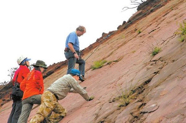 5��4�գ�ר�Ҷ��ұ��ϵ��Ѿ������㼣��ʯ���п��졣