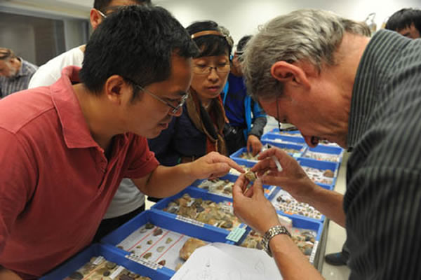 ����ר�ң�J. Jaubert������鿴ʯ���걾�������÷�����ｻ������