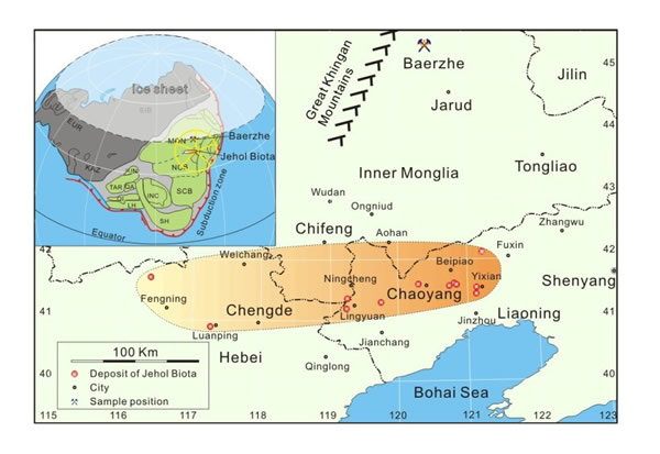 �Ͷ���������ȺӶ���Ⱥ��ʯ��ĵ���λ�ü�����������Ĺŵ���λ��