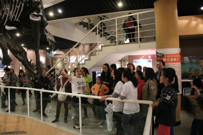 “百度百科·码上知识行”活动走进中国古动物馆