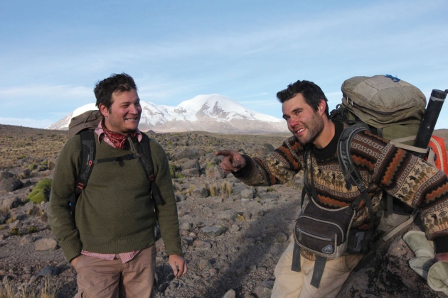 今年8月份正在Pucuncho盆地工作的Christopher Miller(左)和Rademaker。(图片:Barbara Fraser)