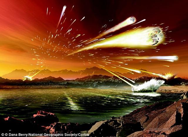 ��ѧ�ҳƣ��ڵ�������ش���ײʱ�ڣ���������������Դ���ʵĵ�����ʯ��ײ��������棬һЩ�ܹ������������л����ʿ���������Զ��������֮�¡�