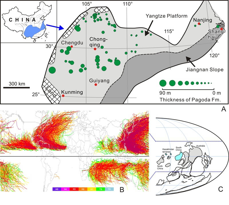 AϰͳķֲBʾִͷ籩ķֲ10oûǿĳ֡CʱƲĻϰλڳࡣ