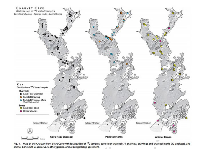 ������̼���걨�淨����ʯ��ʱ��Chauvet-Pont d��Arc��Ѩ������Ͷ���ռ����ʷ