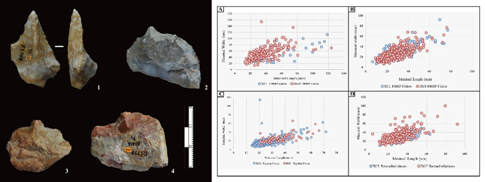 �����繤�ߣ���ͼ������ʯƬ����������С�����ĶԱȣ���ͼ������ʯϼ��ͼ��