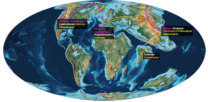 ����ϵͳ������������Ⱥ�Ĺŵ����ֲ��ؽ���ʼ�����������Ǩ��·�ߡ���ɫ����ɫ����ɫ���ͻ�ɫ���ƺ������ֱ�����������ޡ������࣬��צ����Ⱥ��Ǩ��·�ߣ��ױ���ͼ��