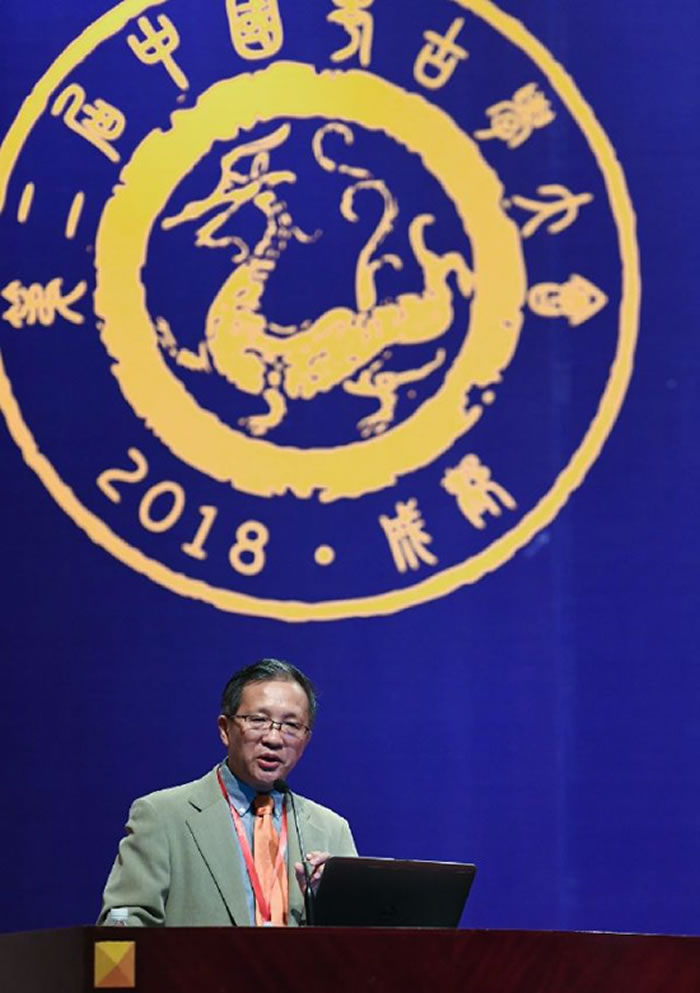 在日前成都举行的第二届考古学大会上,古人类学家高星做主旨发言。