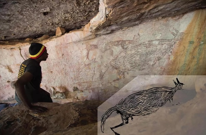 《自然人类行为》：澳大利亚发现1.73万年前袋鼠岩画