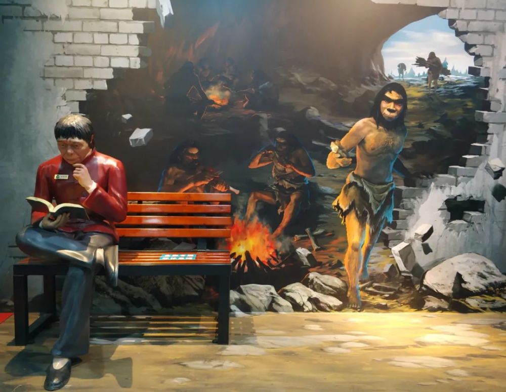 想和穿越来现代的北京猿人合个影吗?来中国古动物馆人类演化馆