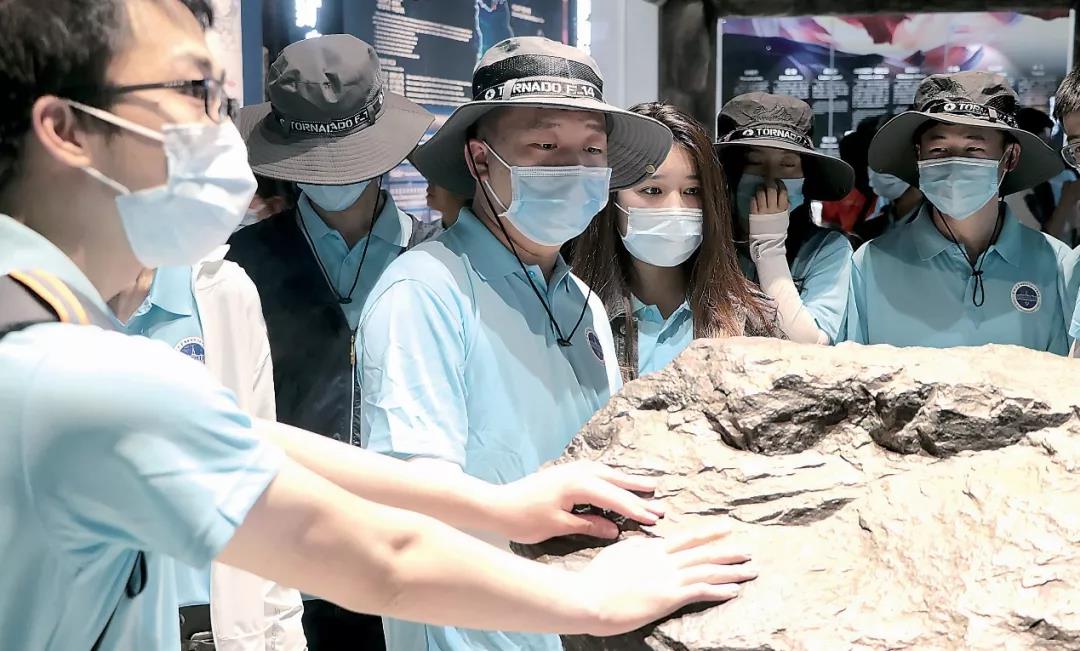 ����Ұ��ʵ��������ѧ�����ڲι۹����ﻯʯ�걾