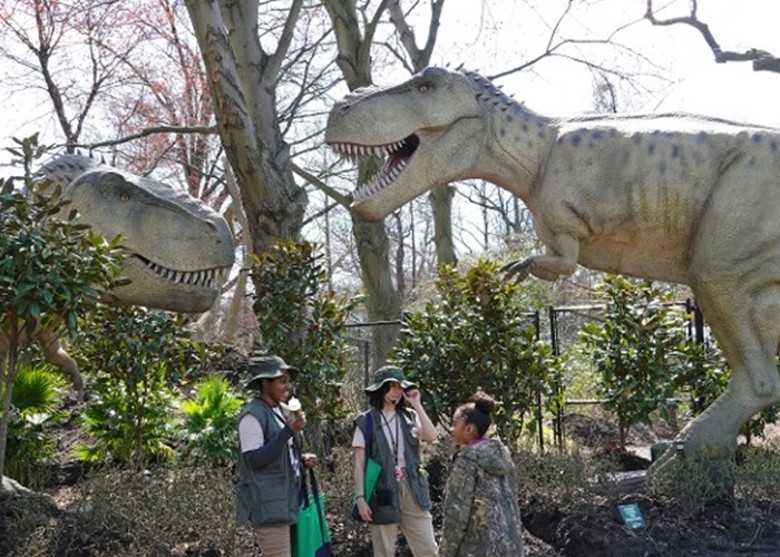 美国纽约布朗克斯动物园再举办恐龙特展