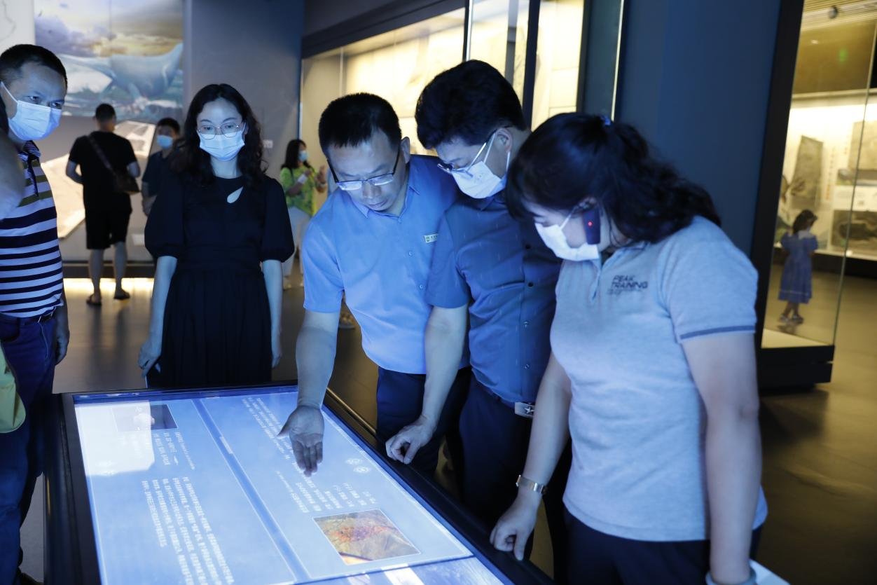 澄江化石地世界自然遗产管理委员会到贵州省地质博物馆调研交流