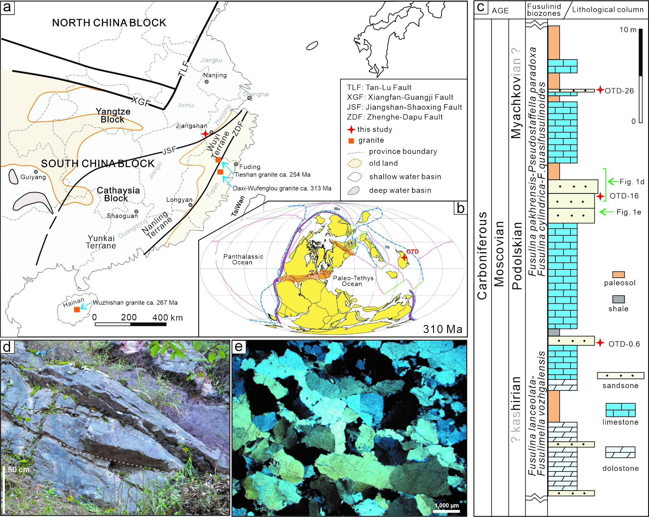 《地球物理研究通讯》:华南板块东南缘晚古生代构造背景新认识