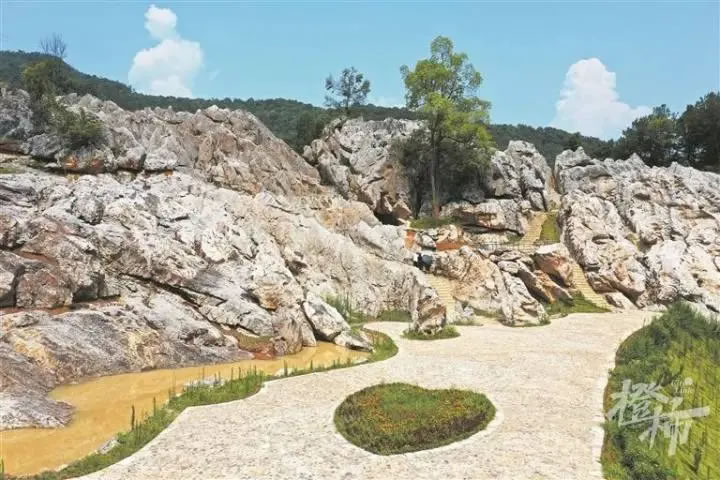 ������ɽ���ֺ������ﻯʯ�����������������ھ�ס�ĵط�����һƬ������