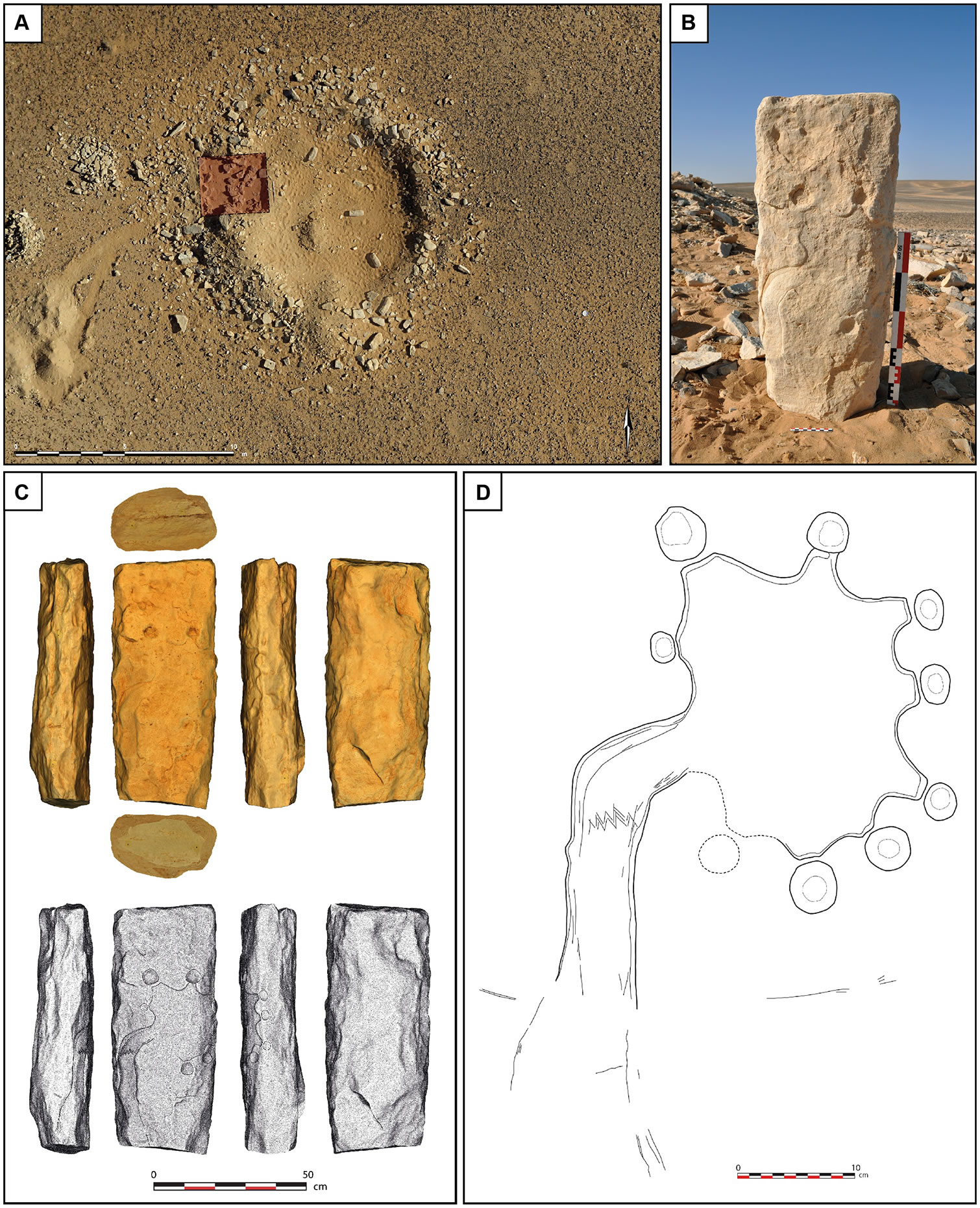 9000年前人类就在石碑上绘制了大规模狩猎陷阱的高精度平面图