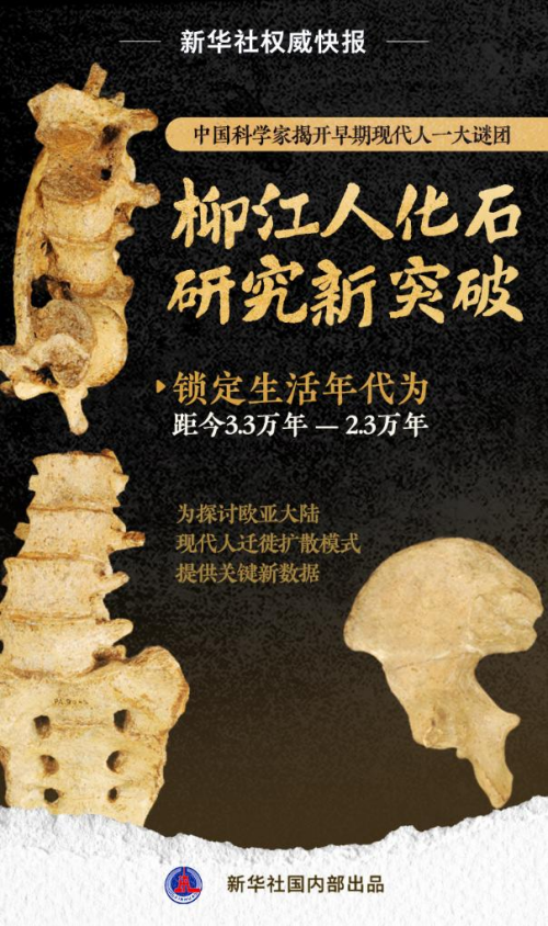 早期现代人——柳江人化石研究新突破