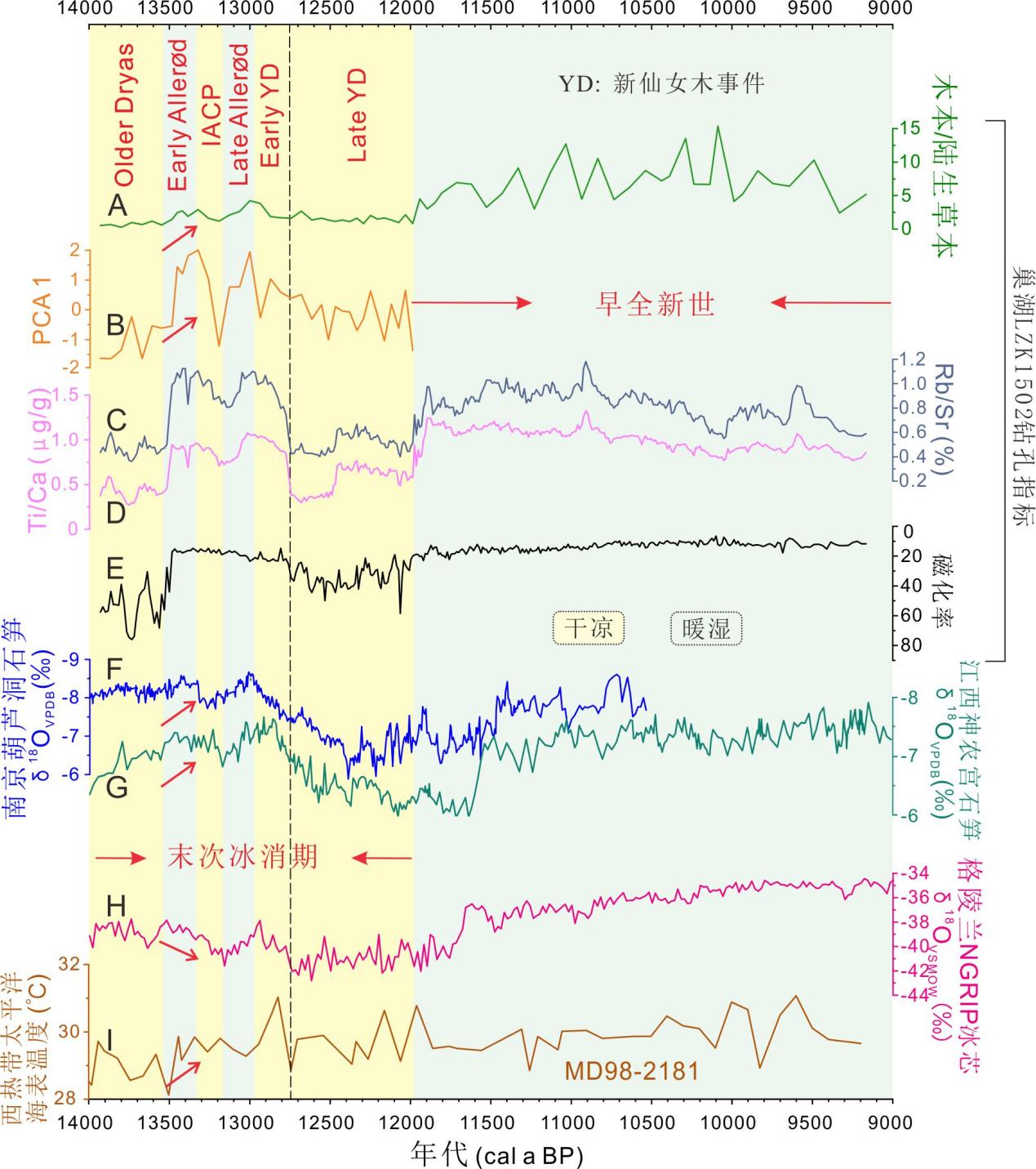 长江下游地区末次冰期—间冰期转折期植被及其气候响应
