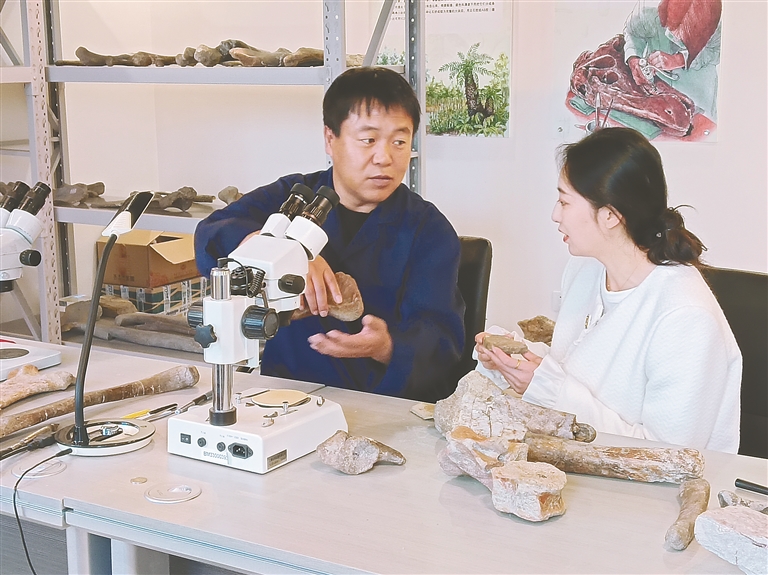 沈凤斌:恐龙化石“美容师”,触摸远古的脉搏