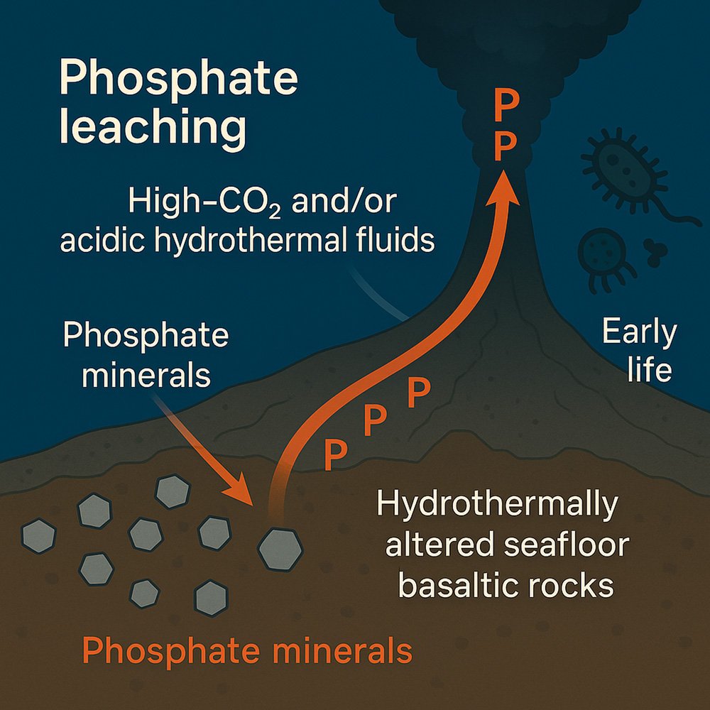 热液系统可能为早期生命提供了必需的磷