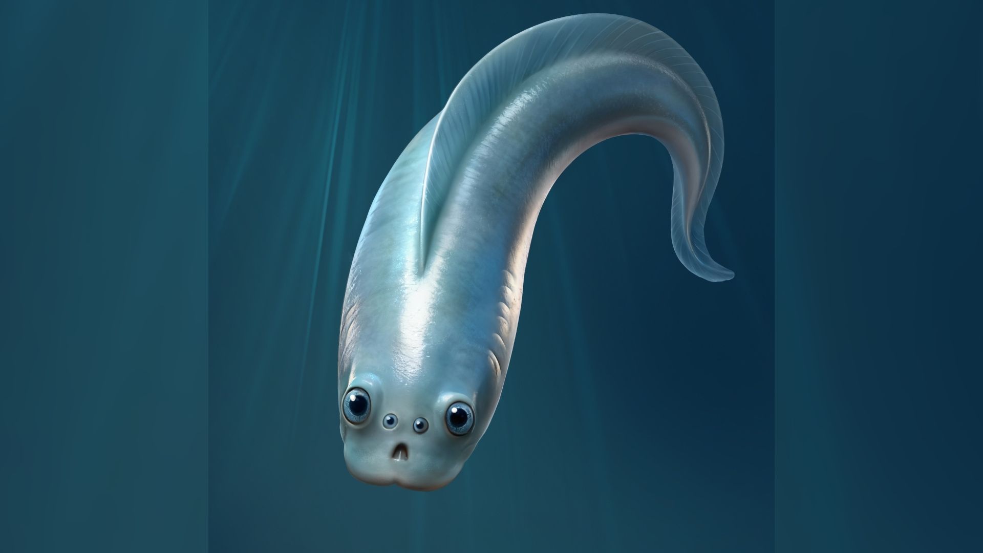 五亿年前的化石揭示了我们可爱的、像面条一样的祖先有四只眼睛,