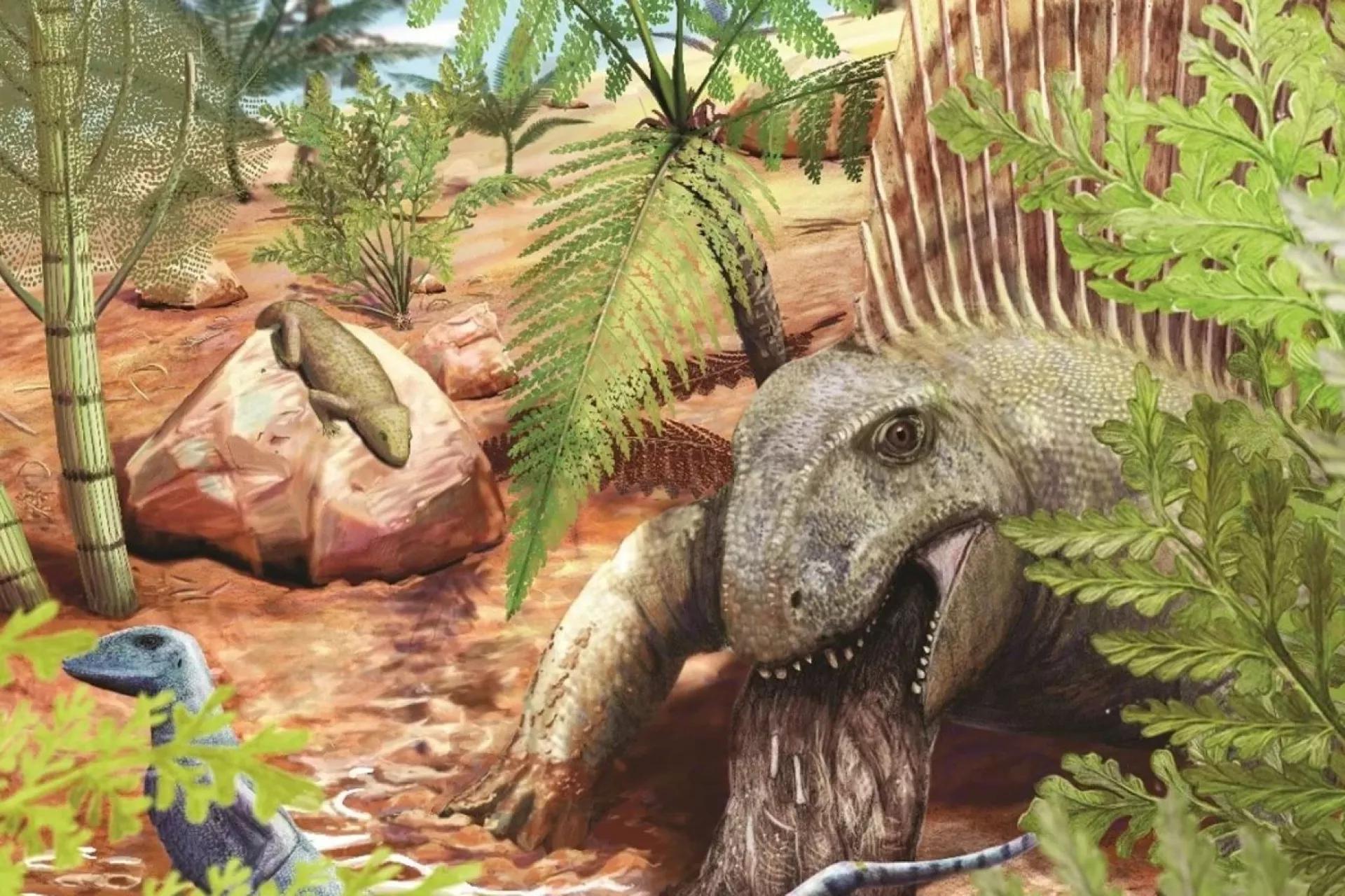 距今2.9亿年的呕吐物化石揭示古代掠食者的杂食胃口